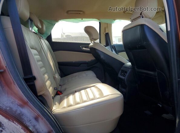 2FMPK4J97HBB11079 2017 FORD EDGE Оранжевый Вид задней части салона