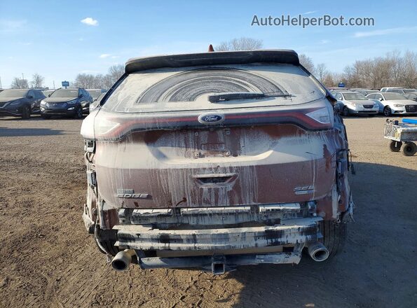 2FMPK4J97HBB11079 2017 FORD EDGE Оранжевый Вид сзади