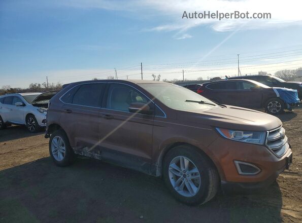 2FMPK4J97HBB11079 2017 FORD EDGE Оранжевый Передняя правая четверть