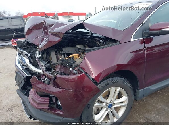 2FMPK4J97KBB92253 2019 FORD EDGE Бордовый 