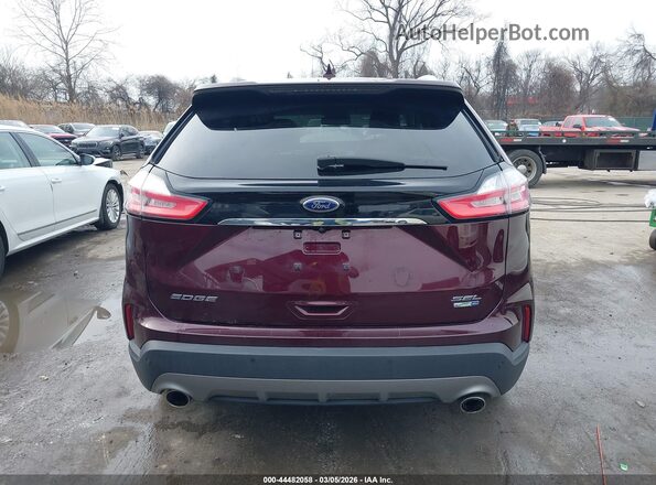 2FMPK4J97KBB92253 2019 FORD EDGE Бордовый 