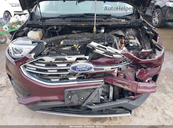 2FMPK4J97KBB92253 2019 FORD EDGE Бордовый Вид сзади