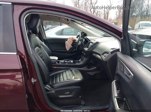 2FMPK4J97KBB92253 2019 FORD EDGE Бордовый Вид салона спереди