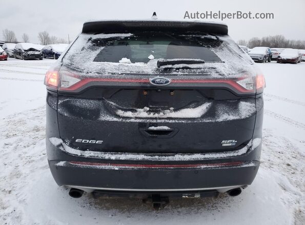 2FMPK4J98HBB79066 2017 FORD EDGE Черный Вид сзади