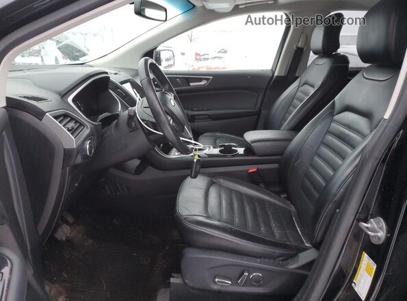 2FMPK4J98HBB79066 2017 FORD EDGE Черный Вид салона спереди