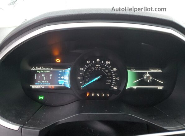2FMPK4J98HBB79066 2017 FORD EDGE Черный Вид щитка приборов
