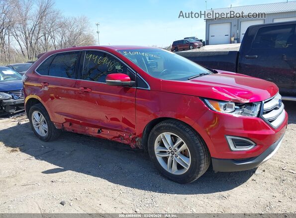 2FMPK4J98JBB57557 2018 FORD EDGE Красный Передняя правая четверть