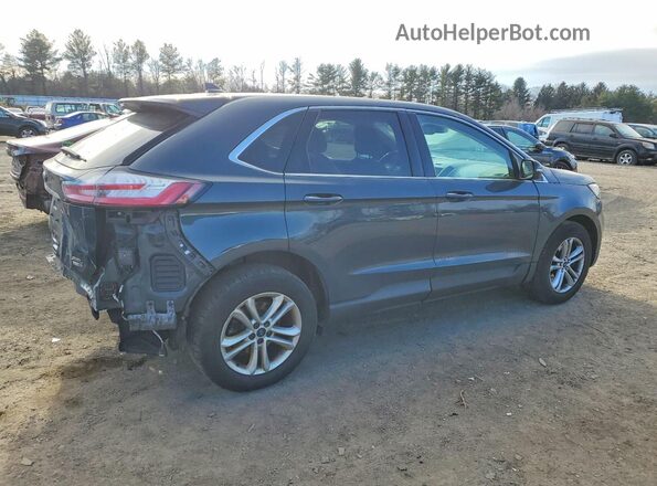 2FMPK4J98KBB84713 2019 FORD EDGE Blue Trasero derecho