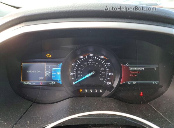 2FMPK4J98KBB84713 2019 FORD EDGE Blue Vista del cuadro de instrumentos