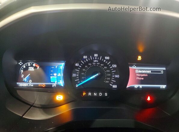 2FMPK4J99KBC34230 2019 FORD EDGE Серебряный Вид щитка приборов