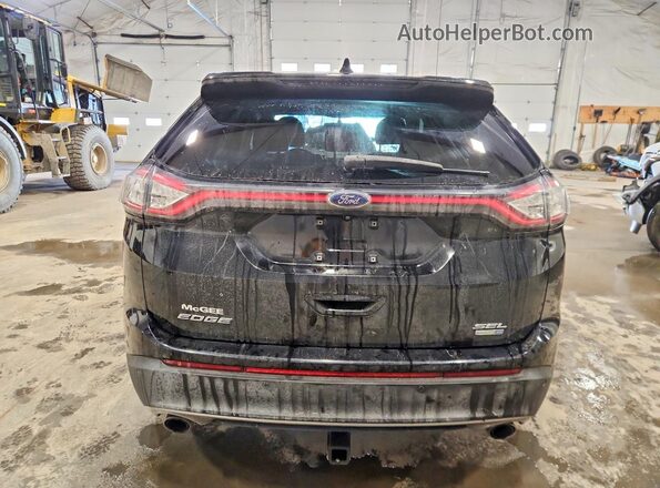 2FMPK4J9XGBC00059 2016 FORD EDGE Черный Вид сзади