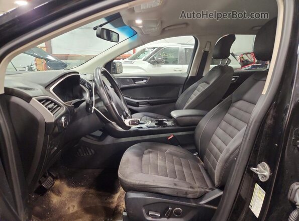 2FMPK4J9XGBC00059 2016 FORD EDGE Черный Вид салона спереди