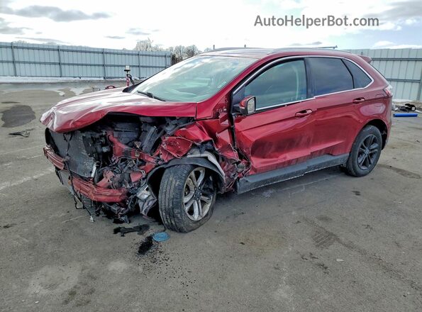 2FMPK4J9XKBB45900 2019 FORD EDGE Burgundy Vista tres cuartos delantera izquierda