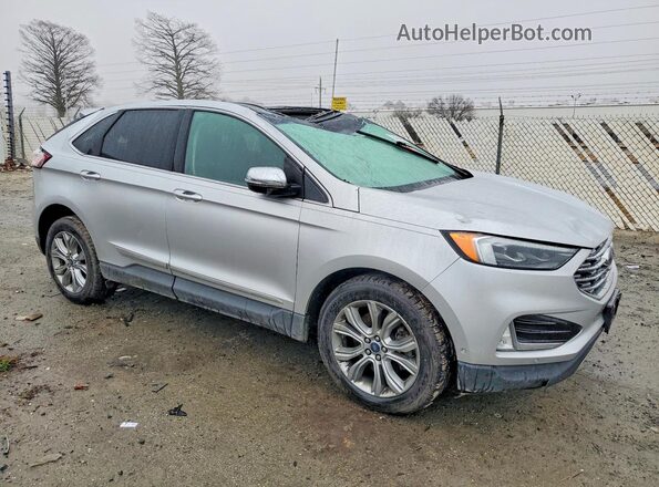 2FMPK4K90KBC67177 2019 FORD EDGE Silver Передня права чверть