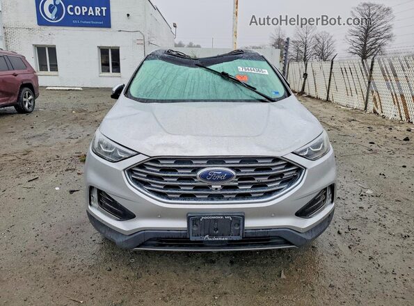 2FMPK4K90KBC67177 2019 FORD EDGE Silver Вид спереду