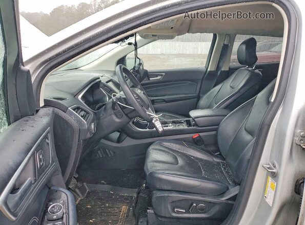 2FMPK4K90KBC67177 2019 FORD EDGE Silver Вид салону спереду