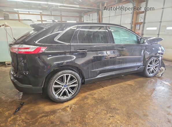2FMPK4K90KBC69589 2019 FORD EDGE Black Tył prawy