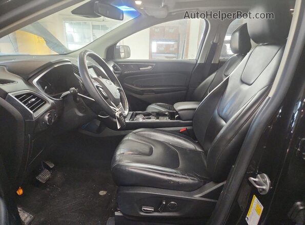 2FMPK4K90KBC69589 2019 FORD EDGE Black Widok wnętrza z przodu
