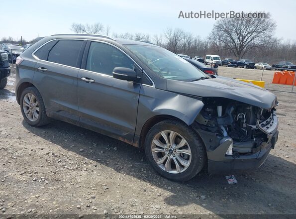 2FMPK4K90LBB53794 2020 FORD EDGE Серый Передняя правая четверть