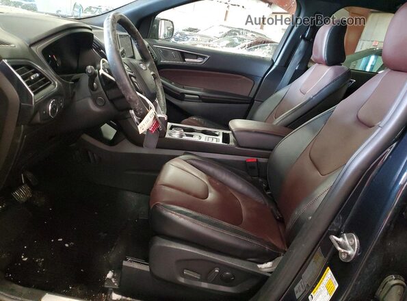2FMPK4K90NBA29253 2022 FORD EDGE Blue Vista interior delantera