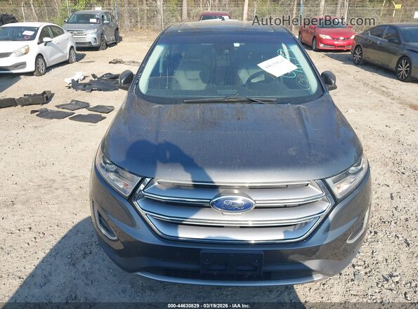 2FMPK4K91JBB19313 2018 FORD EDGE Gray Vista interior trasera