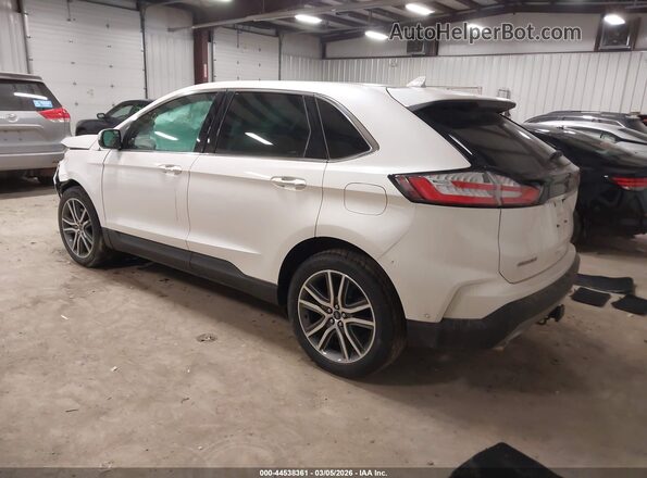 2FMPK4K91KBC00376 2019 FORD EDGE White Tył lewy