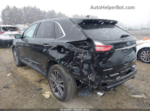 2FMPK4K93KBB74072 2019 FORD EDGE Черный Задняя левая четверть