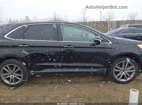 2FMPK4K93KBB74072 2019 FORD EDGE Черный Вид задней части салона