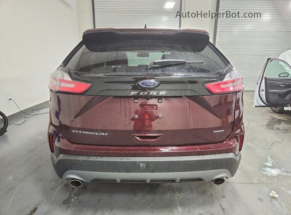 2FMPK4K93RBA89100 2024 FORD EDGE Maroon უკანა ხედი