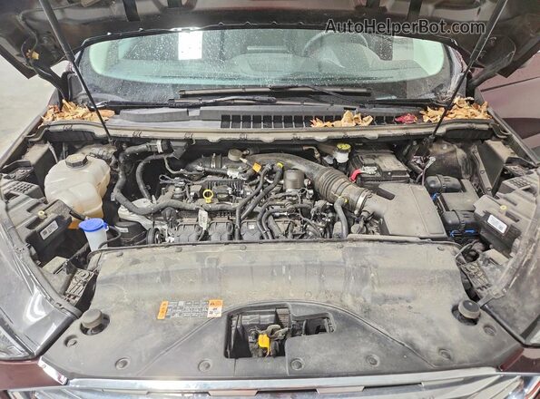 2FMPK4K93RBA89100 2024 FORD EDGE Maroon ძრავის განყოფილების ხედი