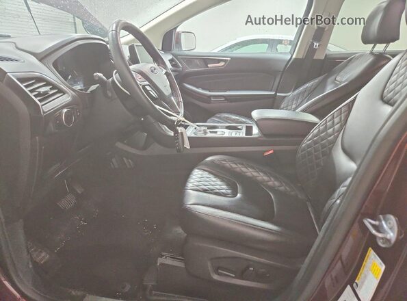 2FMPK4K93RBA89100 2024 FORD EDGE Maroon წინა სალონის ხედი