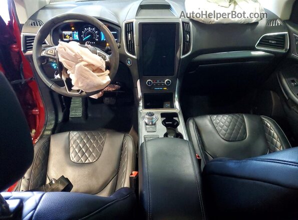 2FMPK4K94PBA42963 2023 FORD EDGE Красный Вид панели приборов