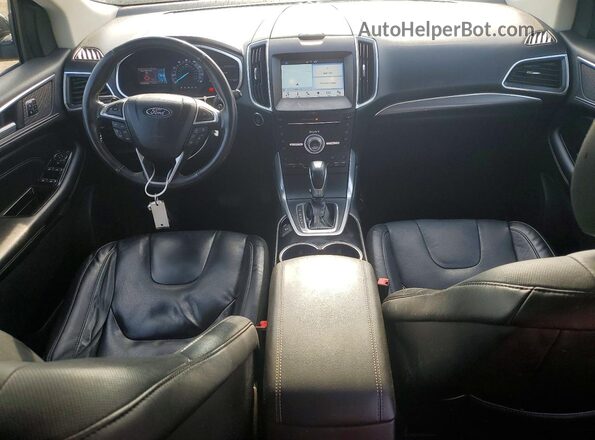 2FMPK4K95HBB89892 2017 FORD EDGE Черный Вид панели приборов