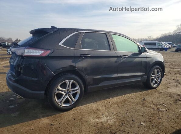 2FMPK4K95HBB89892 2017 FORD EDGE Черный Задняя правая четверть