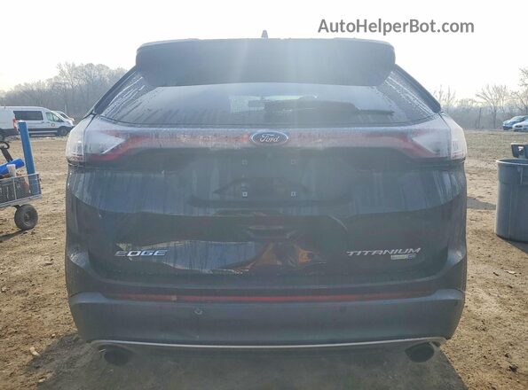 2FMPK4K95HBB89892 2017 FORD EDGE Черный Вид сзади