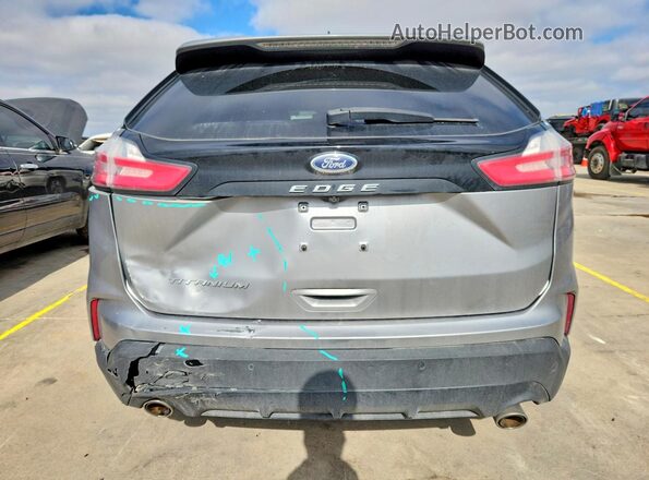2FMPK4K95NBA08902 2022 FORD EDGE Silver Widok z tyłu