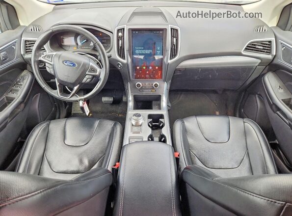 2FMPK4K95NBA08902 2022 FORD EDGE Silver Widok deski rozdzielczej