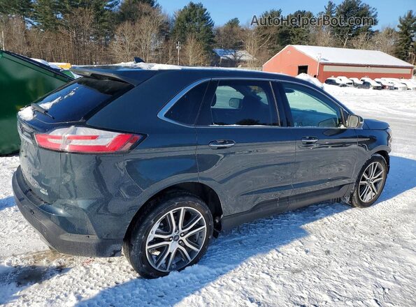 2FMPK4K96KBB44323 2019 FORD EDGE Black Trasero derecho