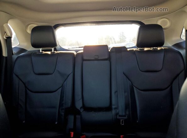 2FMPK4K96KBB44323 2019 FORD EDGE Black Vista de los asientos traseros
