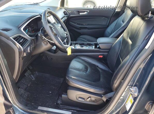 2FMPK4K96KBB44323 2019 FORD EDGE Black Vista interior delantera