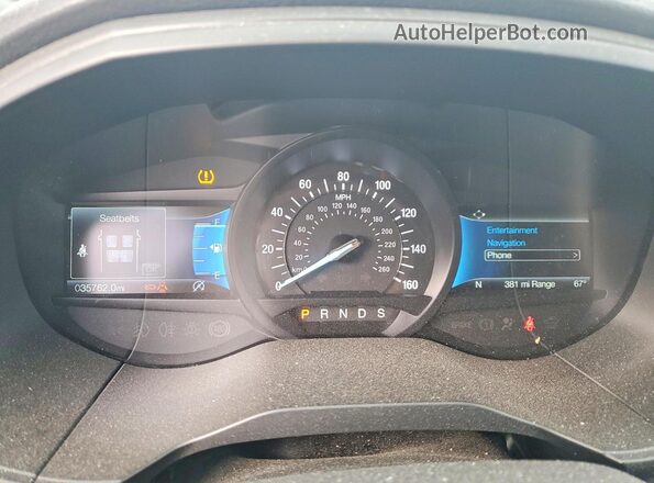 2FMPK4K96NBA22016 2022 FORD EDGE Burgundy Սարքավորումների վահանակի տեսք