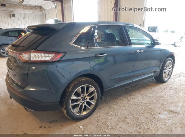 2FMPK4K99JBC43779 2018 FORD EDGE Синий Задняя правая четверть