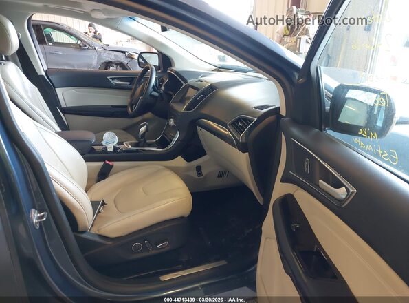 2FMPK4K99JBC43779 2018 FORD EDGE Синий Вид салона спереди