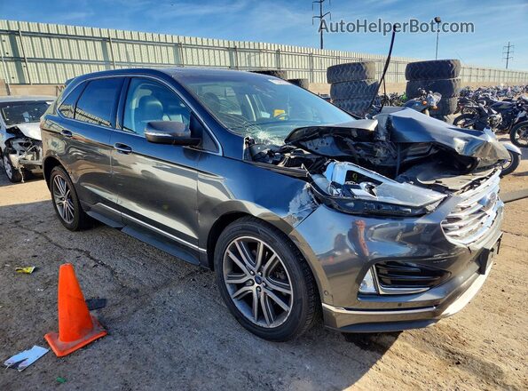2FMPK4K99KBC53598 2019 FORD EDGE Серый Передняя правая четверть
