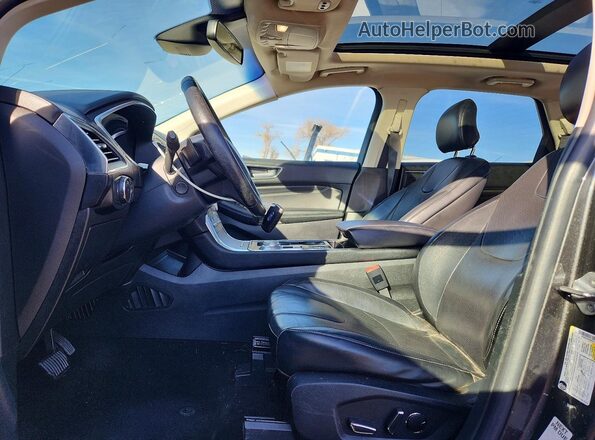 2FMPK4K99KBC53598 2019 FORD EDGE Серый Вид салона спереди