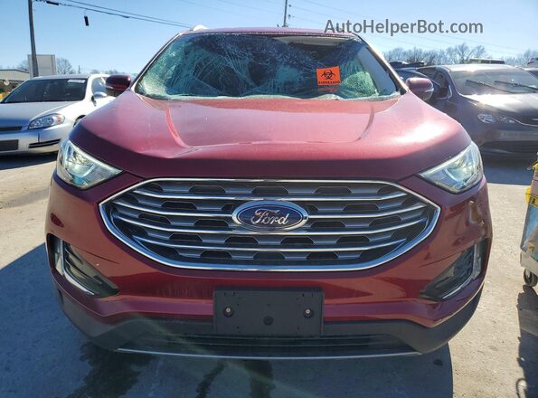 2FMPK4K99KBC72054 2019 FORD EDGE Красный Вид спереди