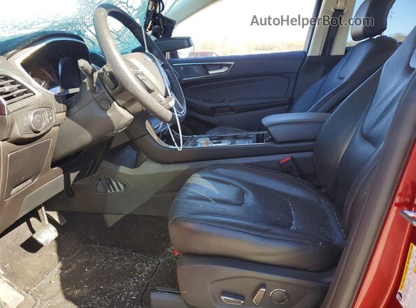 2FMPK4K99KBC72054 2019 FORD EDGE Красный Вид салона спереди