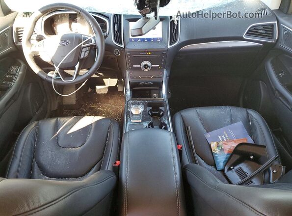 2FMPK4K99KBC72054 2019 FORD EDGE Красный Вид панели приборов