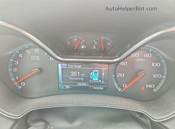 2G1105S32H9161887 2017 CHEVROLET IMPALA Серебряный Вид щитка приборов