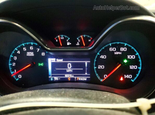 2G1105S37J9174219 2018 CHEVROLET IMPALA Черный Вид щитка приборов